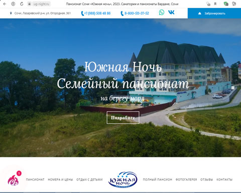 Вардане пансионат Южная Ночь